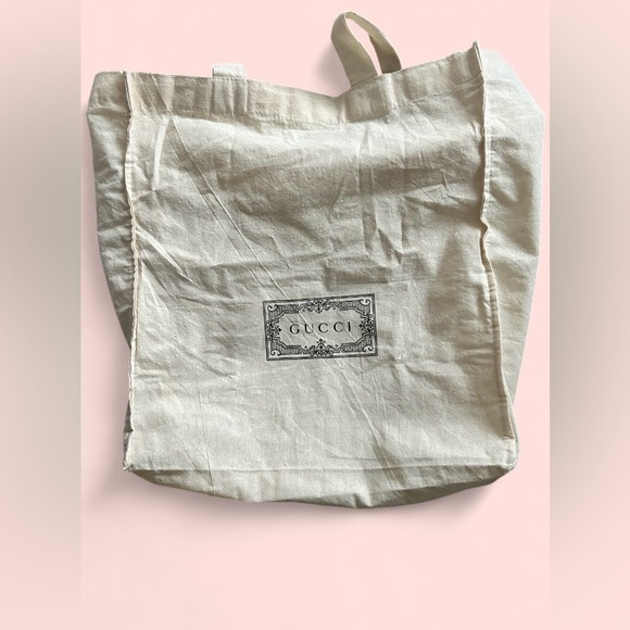 Authentic Gucci Dust Bag | Canvas Tote Pouch - Picture 2 of 3